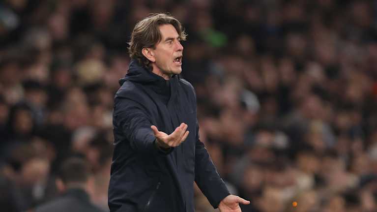 Tottenhamin päävalmentaja Thomas Frank kuvassa.