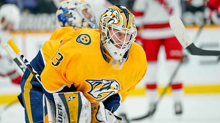Kasimir Kaskisuo Nashville Predatorsin paidassa.