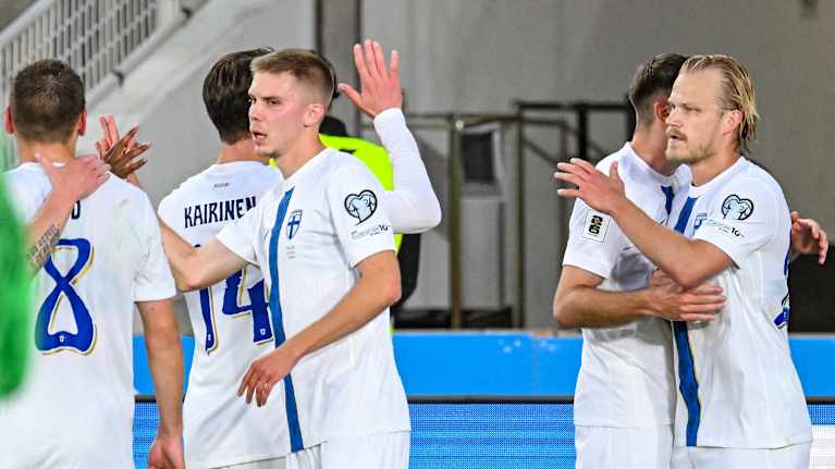 Suomi voitti Puolan jalkapallon MM-karsinnassa kesäkuussa 2025.