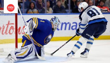 Ukko-Pekka Luukkonen palkittiin ottelussa tähdistövalinnalla.
