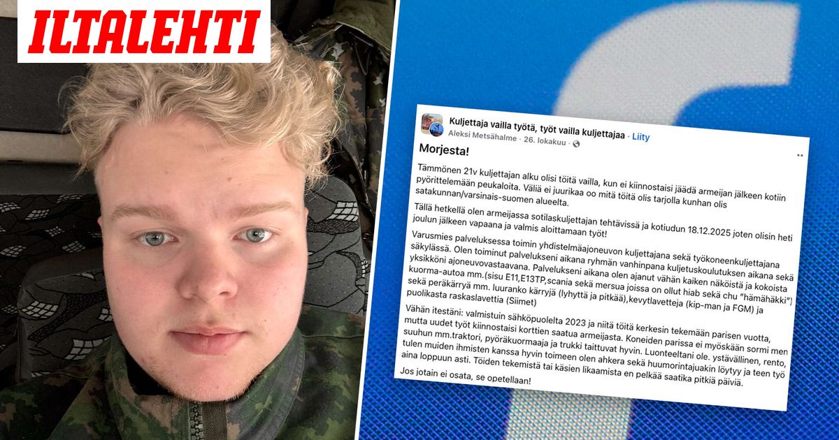 Aleksin, 21, työhakemus ihastuttaa