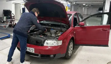 TM-talviautovertailun musta hevonen on vuoden 2001 Audi A4 – Ensimmäinen haaste: päästä ehjänä Lappiin asti
