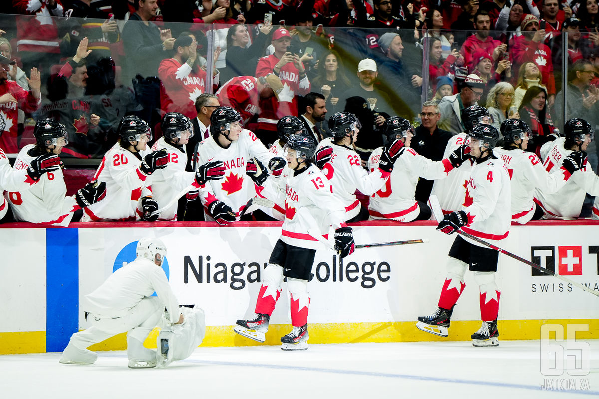 Kanada on taipunut kahtena viime vuonna Tšekille puolivälierissä.