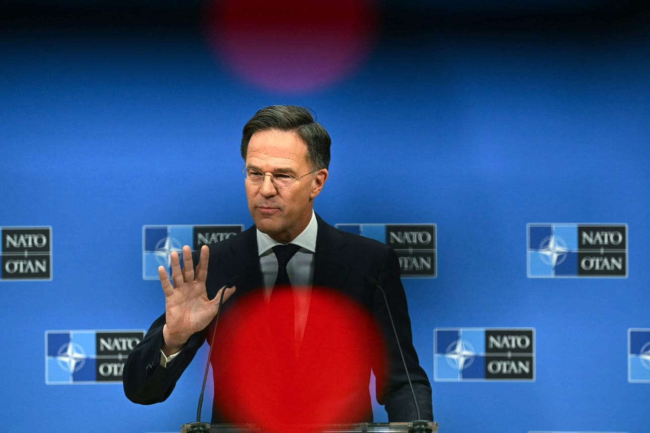 Naton pääsihteeri Mark Rutte kuvattiin tiistaina.