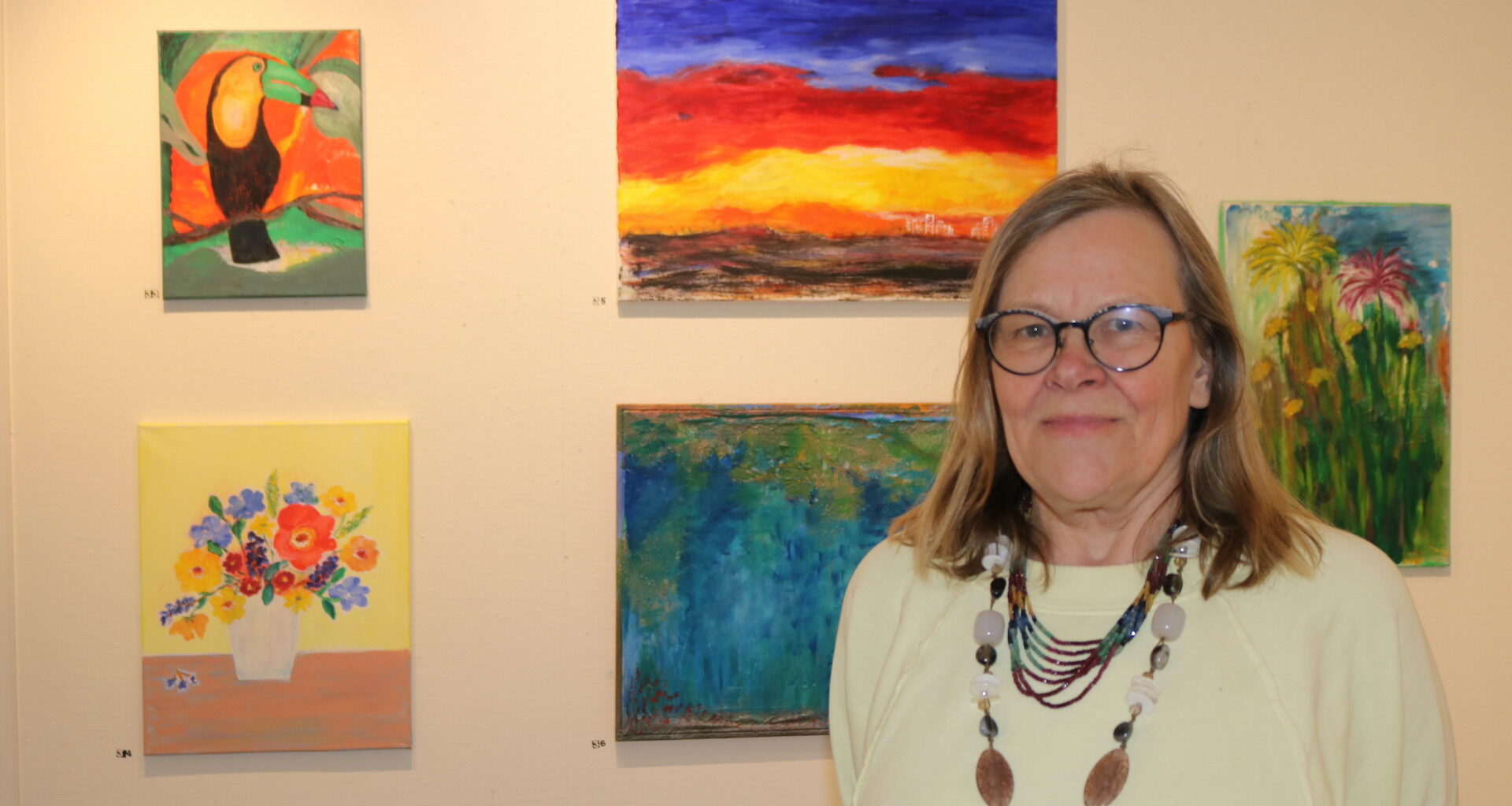 Värikäs neljän naisen retrospektiivinen yhteistaidenäyttely Kulttuuritalo Jaatsilla – “Taiteen tekemisessä viehättää vapaus” - Alueviesti