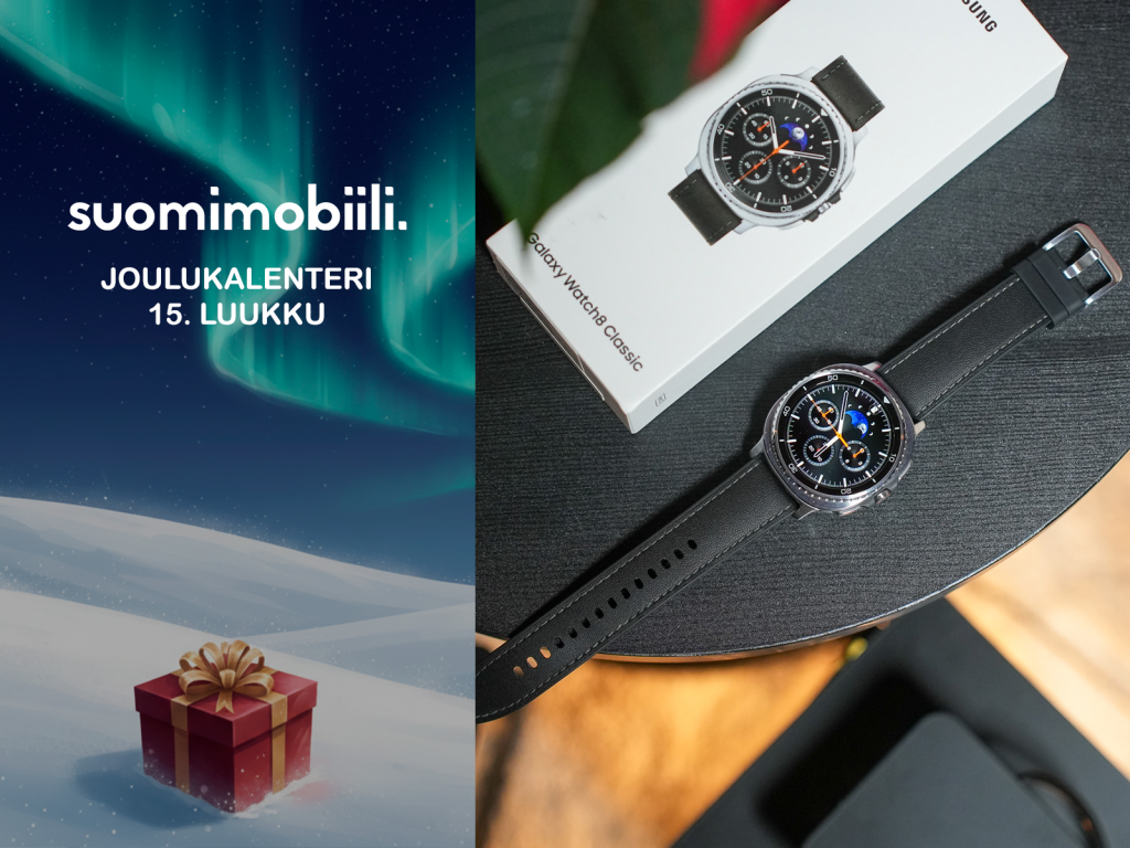 Voita Samsung Galaxy Watch8 Classic, joka seuraa hyvinvointiasi joulun keskellä