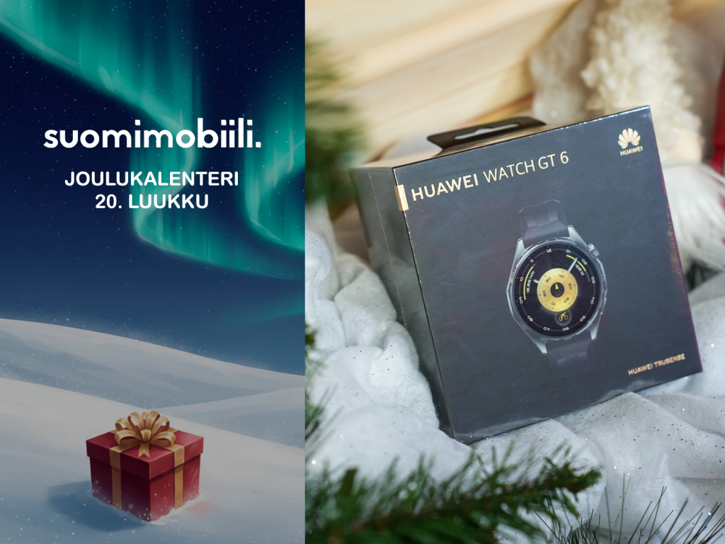 Voita Huawei Watch GT 6 (46mm) – jopa 21 päivän akunkesto ja huipputarkka GPS