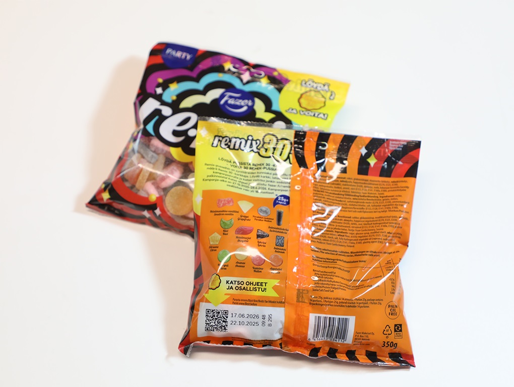 Valmis Remix 30v juhlapakkaus sisältäen 2D-koodin