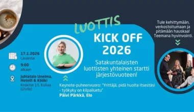 Satakunnan Yrittäjien Luottis Kick Off 2026 lauantaina 17.1.