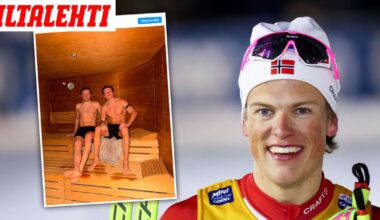 Johannes Klæbo julkaisi saunakuvan – Fanien katse kiinnittyi samaan paikkaan
