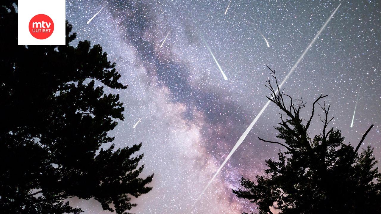 Kuvituskuva on Perseidien meteoriparvesta.