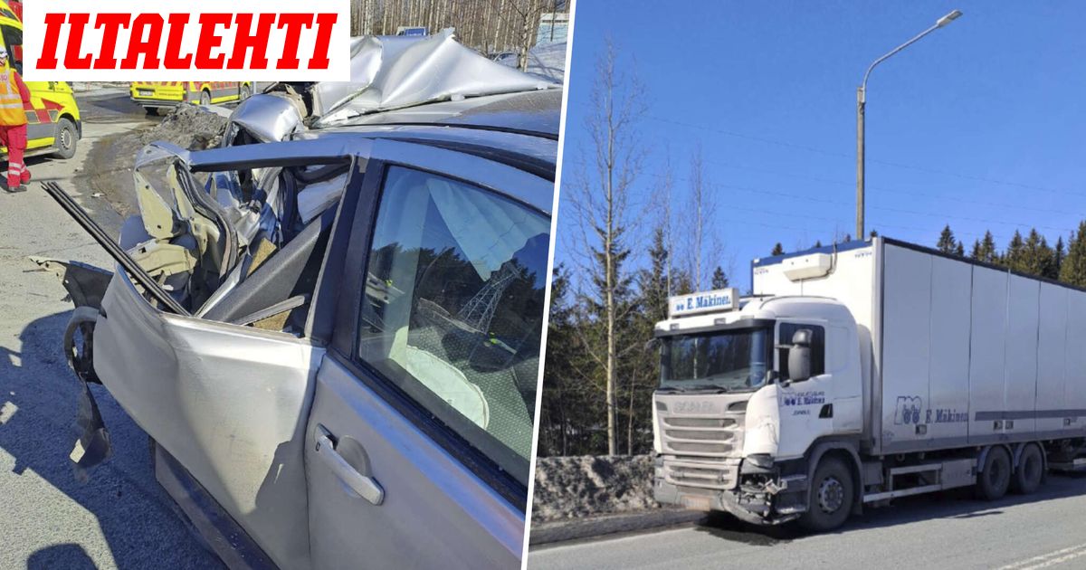 Kaikki paitsi rekkakuski huomasivat kääntyvän auton – Pariskunnalle vakavia vammoja