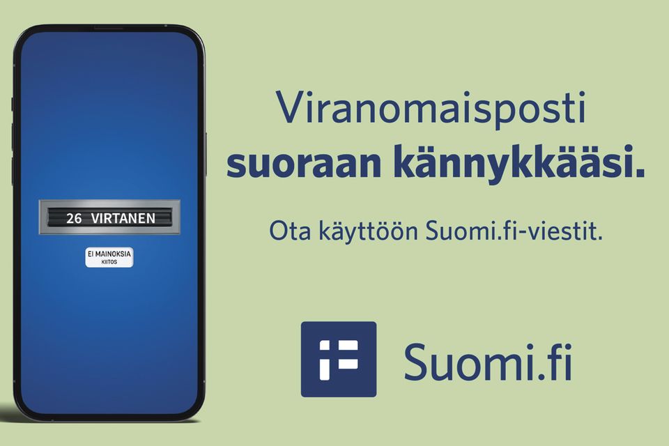 Muista tarkistaa Suomi.fi-viestisi, ettei vastaanottokäyntisi mene vahingossa ohi