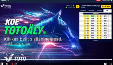 Veikkauksen TotoTV:n striimauspalvelu uudistuu - lähetyksen kelaaminen onnistuu 16.12. alkaen