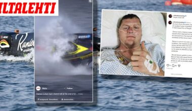 Karmea onnettomuus F1-veneissä – Kuljettajan vammoista huolestuttavia tietoja