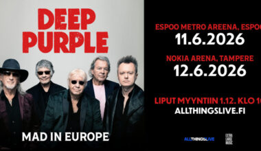 Deep Purple ensi kesänä Espoossa ja Tampereella