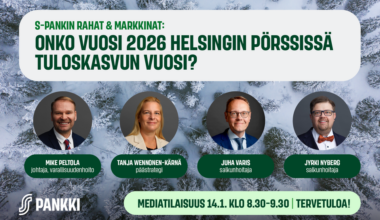 KUTSU MEDIATILAISUUTEEN: Onko vuosi 2026 Helsingin pörssissä tuloskasvun vuosi? - STT Info