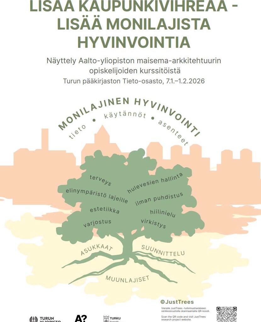 Visiot vihreämmästä Turusta esillä pääkirjastossa – opiskelijoilta ratkaisuja monilajiseen hyvinvointiin