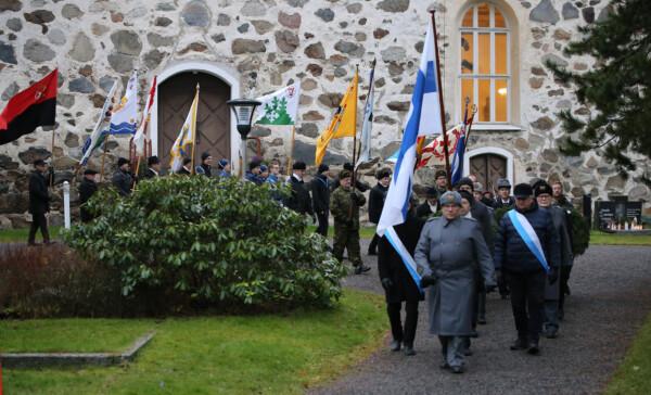 Itsenäisyyspäivän juhlinta Kangasalla alkoi juhlajumalanpalveluksella, jonka jälkeen oli...