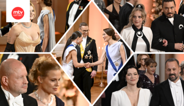 Itsenäisyyspäivää juhli Linnassa noin 1 800 kutsuvierasta. Kuvissa muutama heistä sekä presidenttipari.