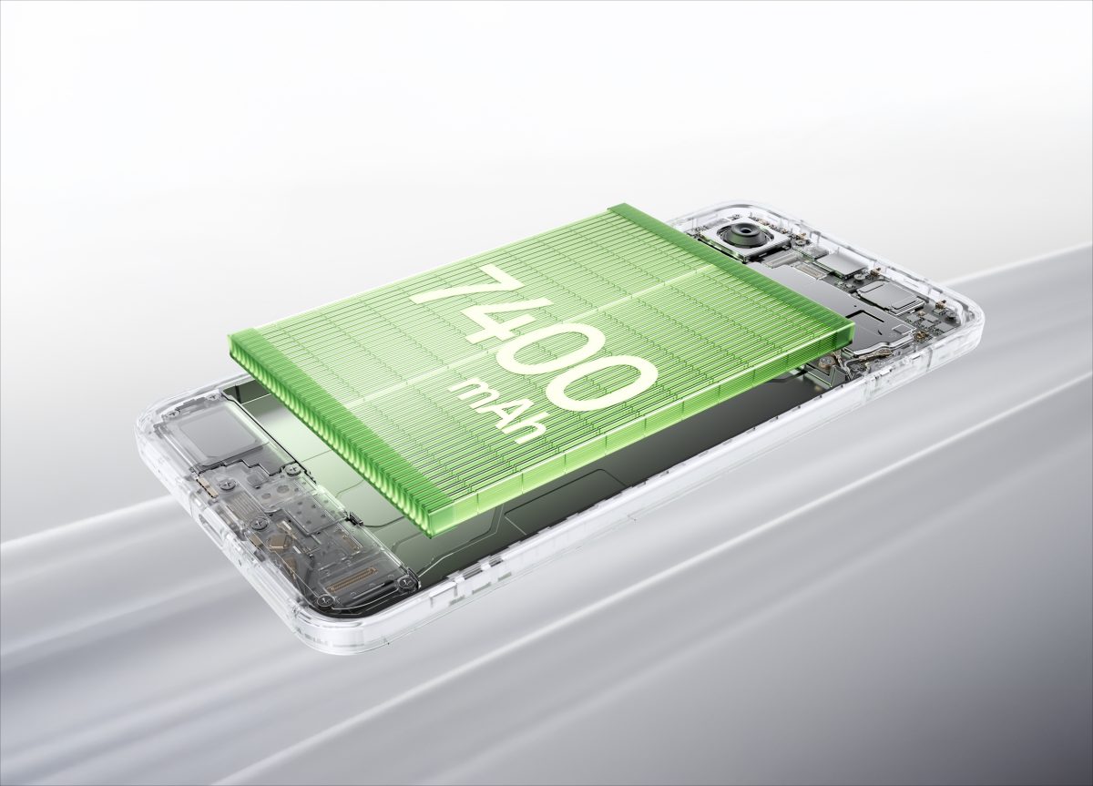 OnePlus 15R:ssä on 7 400 milliampeeritunnin akku.