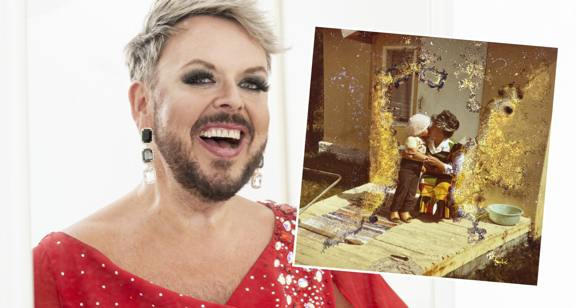 Drag-artisti Pola Ivanka sai lapsena sovittaa tätinsä vaatteita