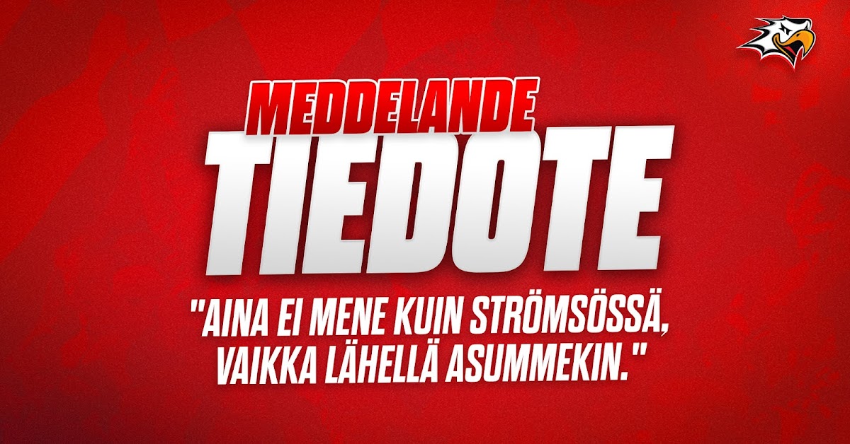 aina ei mene kuin strömsössä, vaikka lähellä asummekin - Lue tiedote