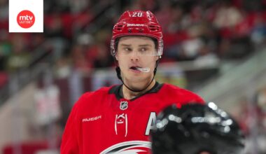 Carolina Hurricanesin Sebastian Aho ei ole hetkeen tehopisteitä kirjauttanut.