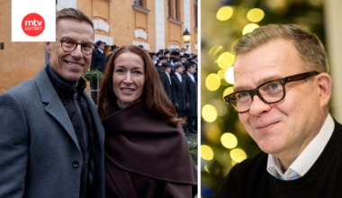 Presidenttipari ja pääministeri jakavat kuviensa myötä jouluntoivotukset.