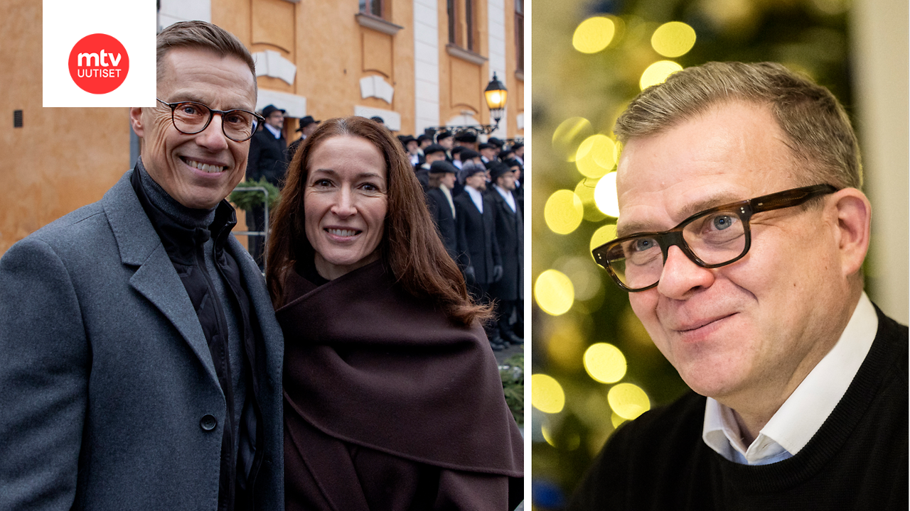 Presidenttipari ja pääministeri jakavat kuviensa myötä jouluntoivotukset.
