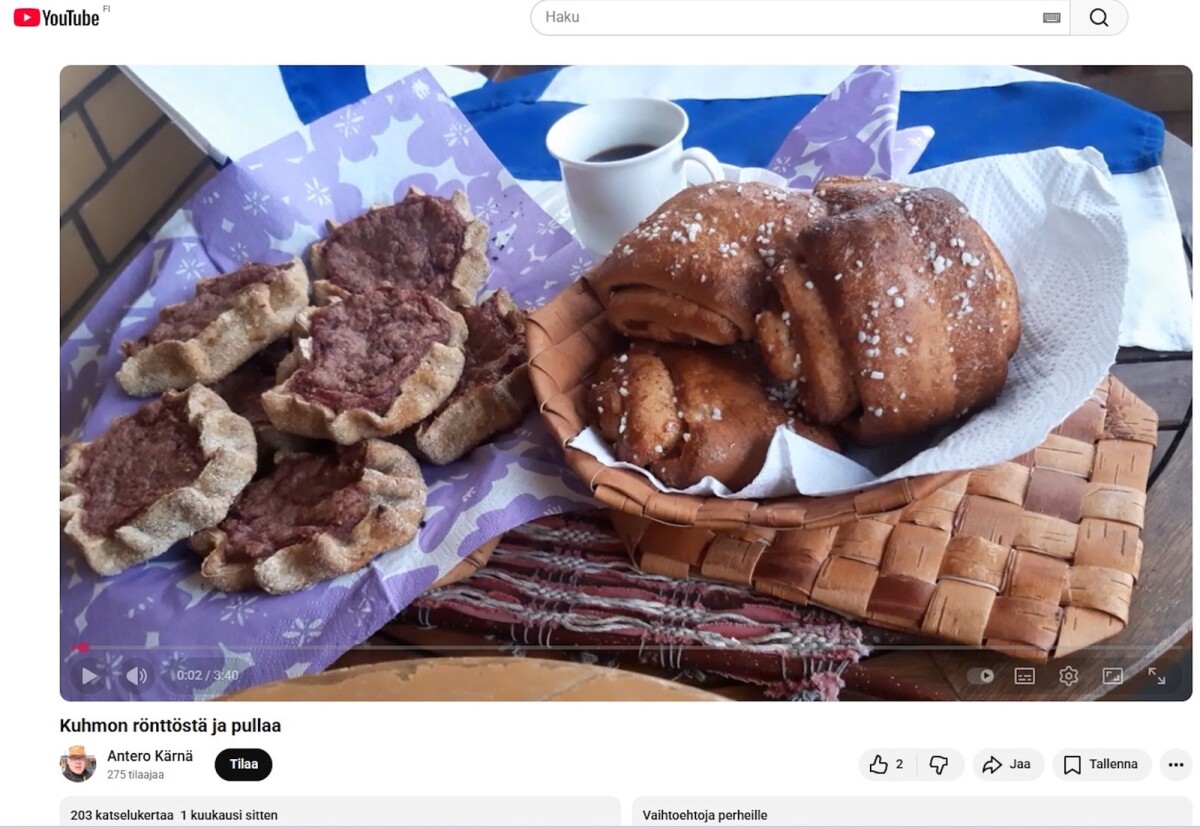 Antero Kärnän uusi laulu ylistää Kuhmon rönttöstä ja pullaa