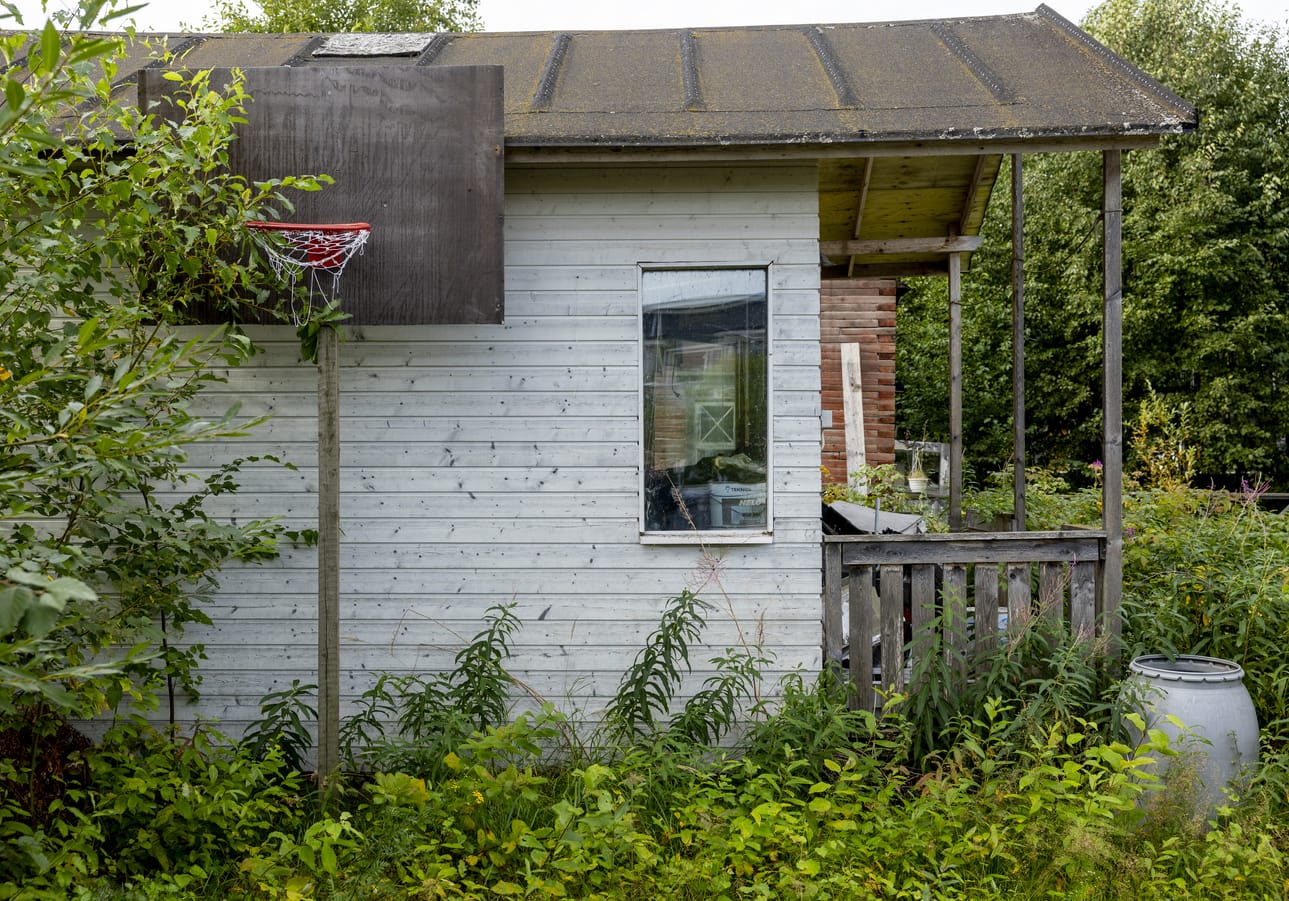 Pihalla on luvattomia rakennelmia, joita kaupunki on kehottanut purkamaan.
