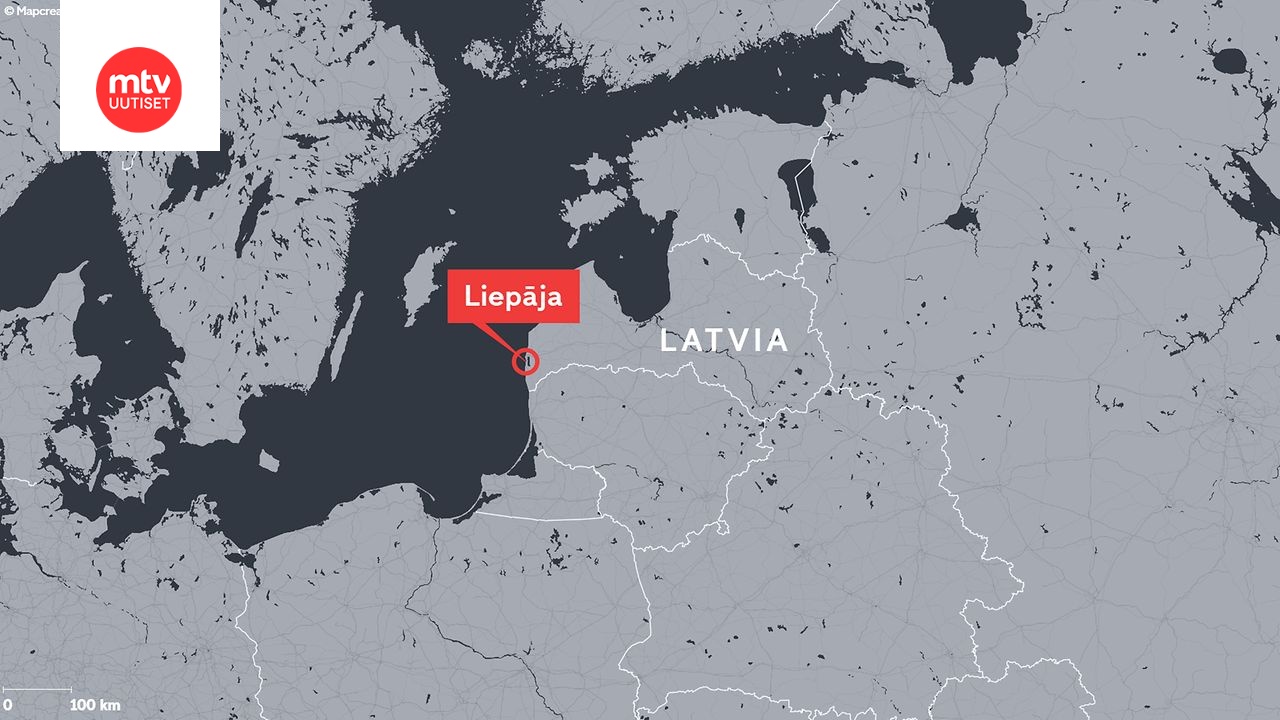 Kaapelirikon kerrotaan tapahtuneen Liepājan satamakaupungin lähellä.
