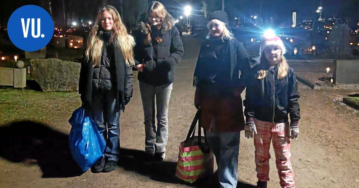 Joulutarina | Tiana, 13, toi valoa Vihdin unohdetuille haudoille – ojakkalalaisen perheen joulutempaus koskettaa | Paikalliset