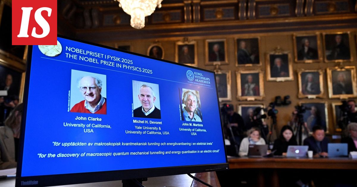 Fysiikan Nobel meni Kaliforniaan - Ilta-Sanomat