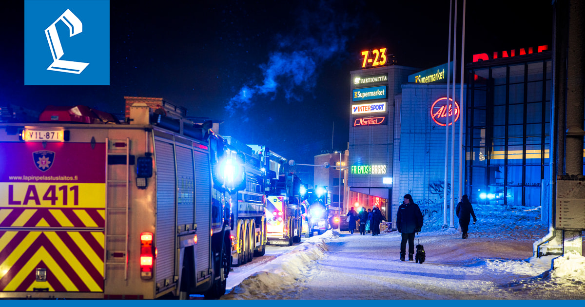 Rovaniemellä kauppakeskus Rinteenkulmassa havaittiin savua – rakennus tyhjennettiin ihmisistä