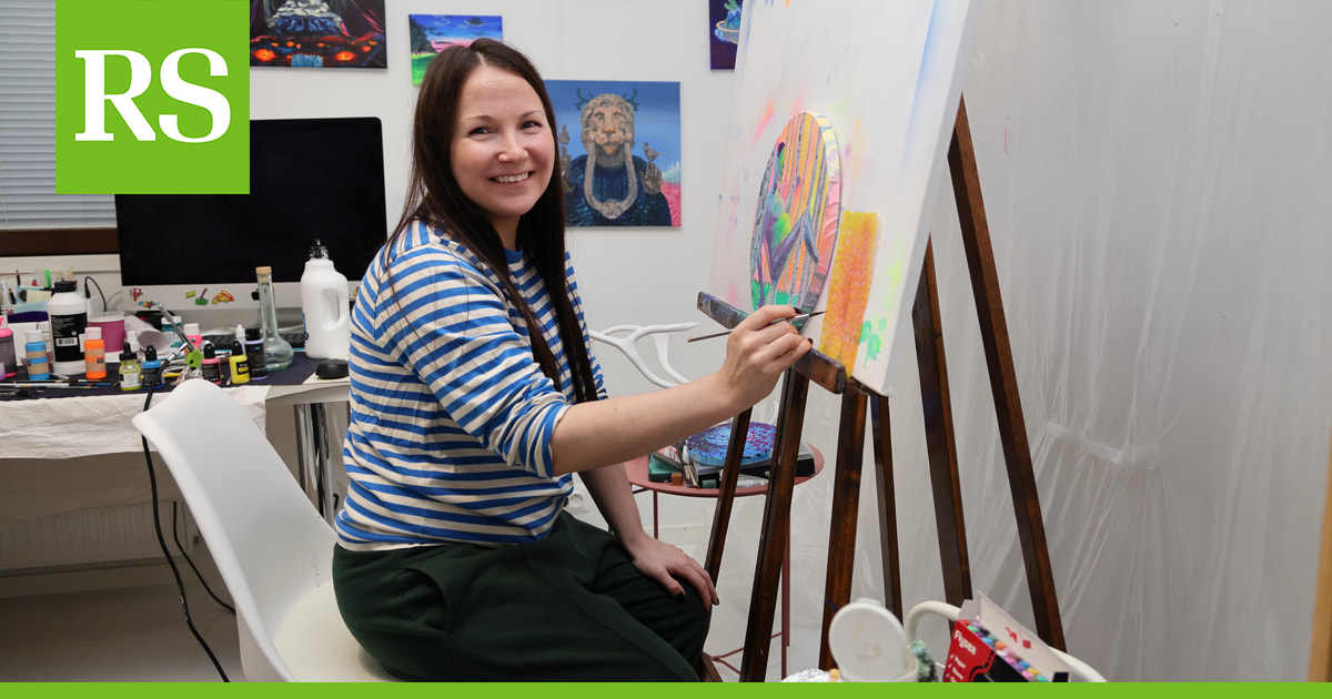 Raahelainen Alena Kashicheva kokeilee rohkeasti erilaisia taidemuotoja – Uusin mielenkiinnon kohde on UV-maalaaminen