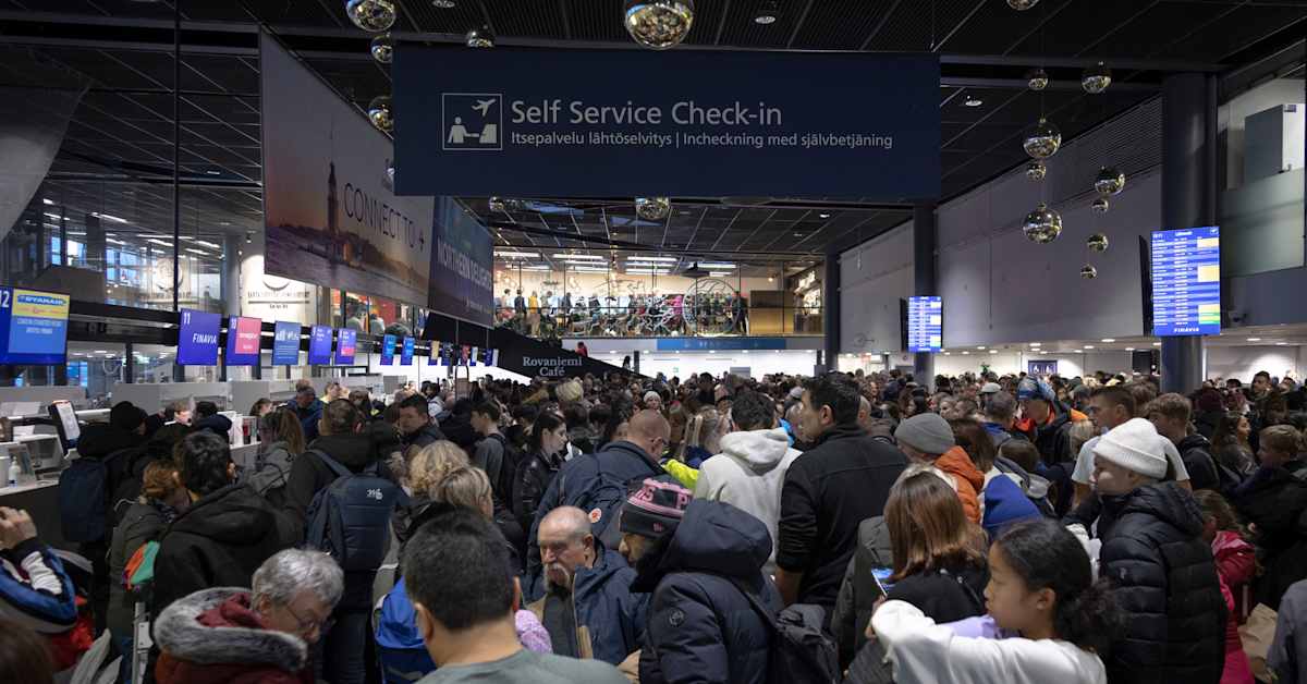 Poliisi joutui valvomaan järjestystä Rovaniemen lentoasemalla – lentoja peruttiin jälleen | Lappi