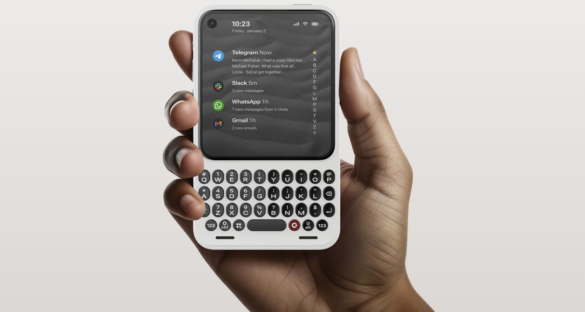 Tästä pian tulevasta kännykästä teknologiamaailma nyt kohisee - vanha kunnon QWERTY-näppäimistö - Puhelinvertailu