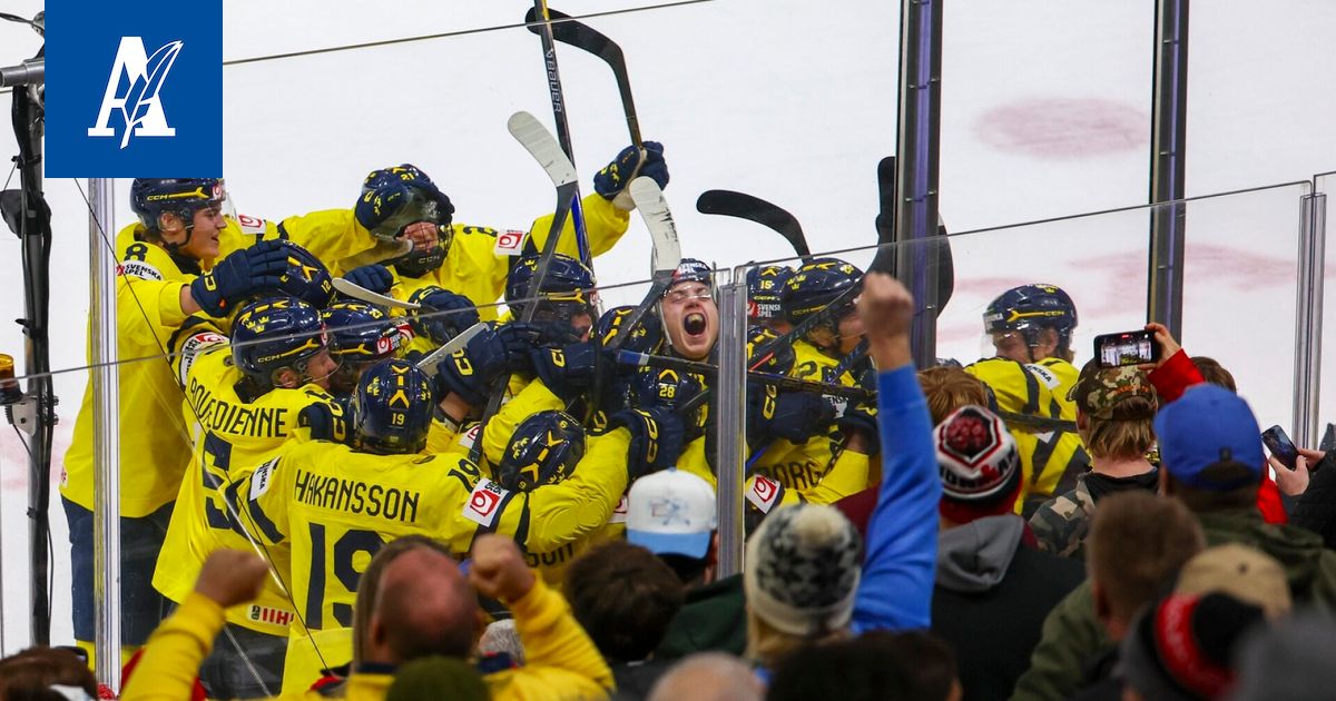 Ruotsi voitti jääkiekon nuorten MM-kultaa, finaalin loppu­hetkistä muodostui trilleri