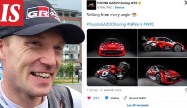Toyotan rallitalli julkisti autonsa värityksen