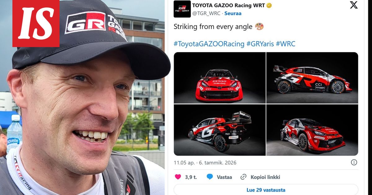 Toyotan rallitalli julkisti autonsa värityksen