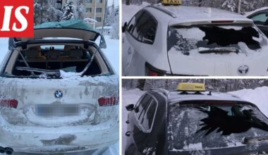 Taksien ikkunoita rikottiin Rovaniemellä - Ilta-Sanomat