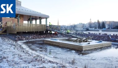 Haasteet on selätetty ja saunojia riittää – Kysyimme, miten Kirjurinluodon saunan kaksi ensimmäistä kuukautta ovat sujuneet