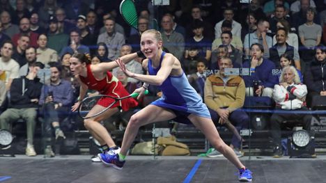Emilia Soini on juhlinut squashin EM-pronssia vuosina 2023 ja 2024.
