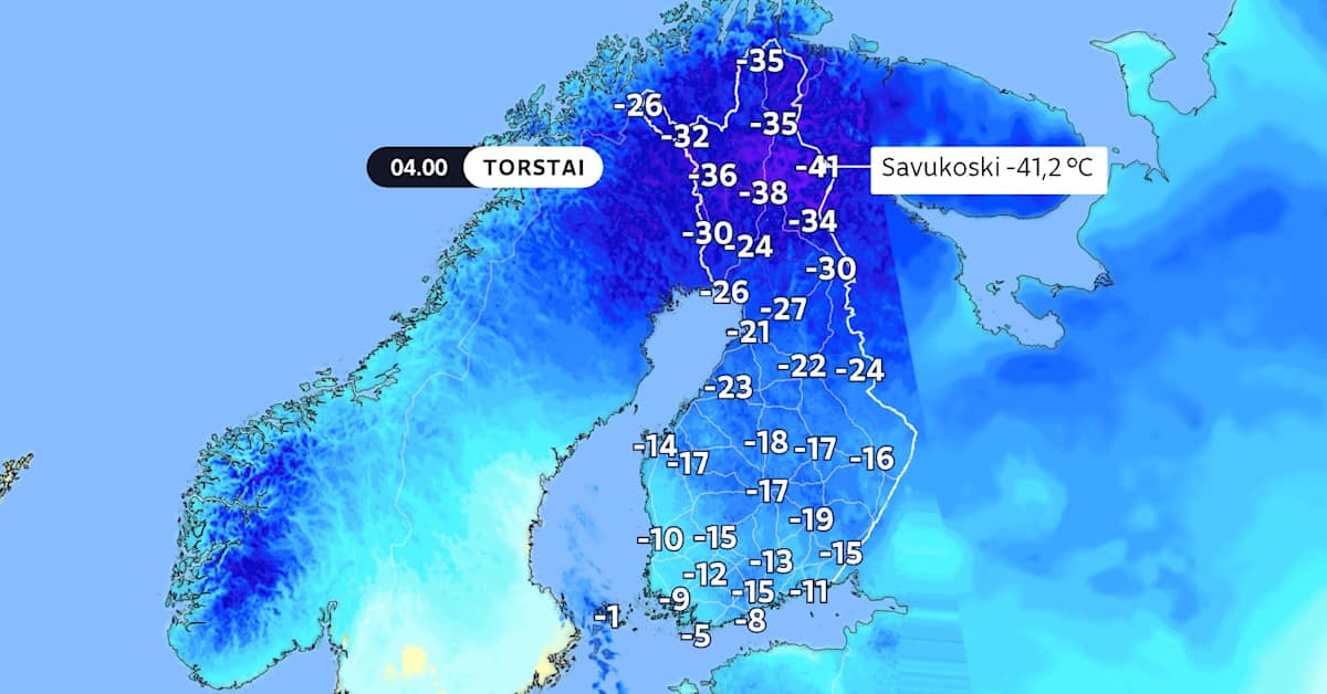 Tämän talven kylmimmät lukemat mitattu Savukoskella | Uutisia lyhyesti