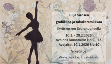 Kyröskosken Seurahuoneella avautuu lauantaina tunnetun Tuija Sirosen mielenkiintoinen taidenäyttely