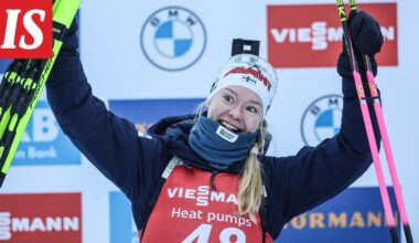 Suvi Minkkiselle huippusijoitus ampumahiihdon maailmancupissa