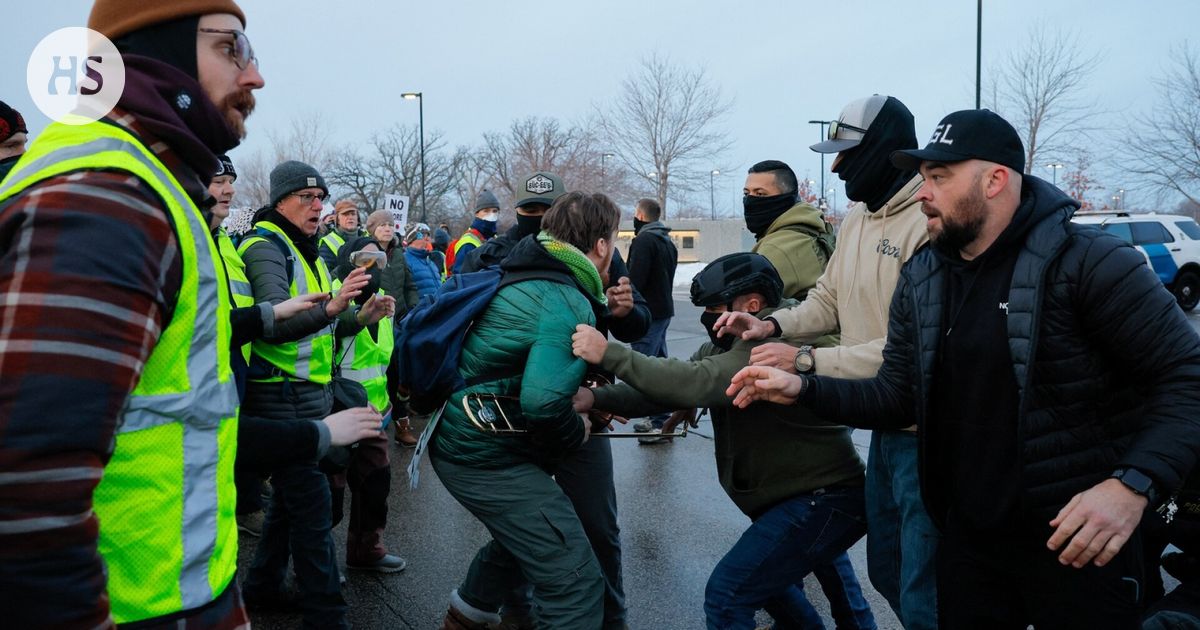 Tunteet kuumenevat Minneapolisissa, kun mielenosoittajat ja ICE:n agentit ottavat yhteen