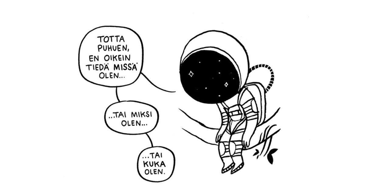 Mari Ahokoivun sarjakuvassa metsän eläimet pohtivat kuolemaa